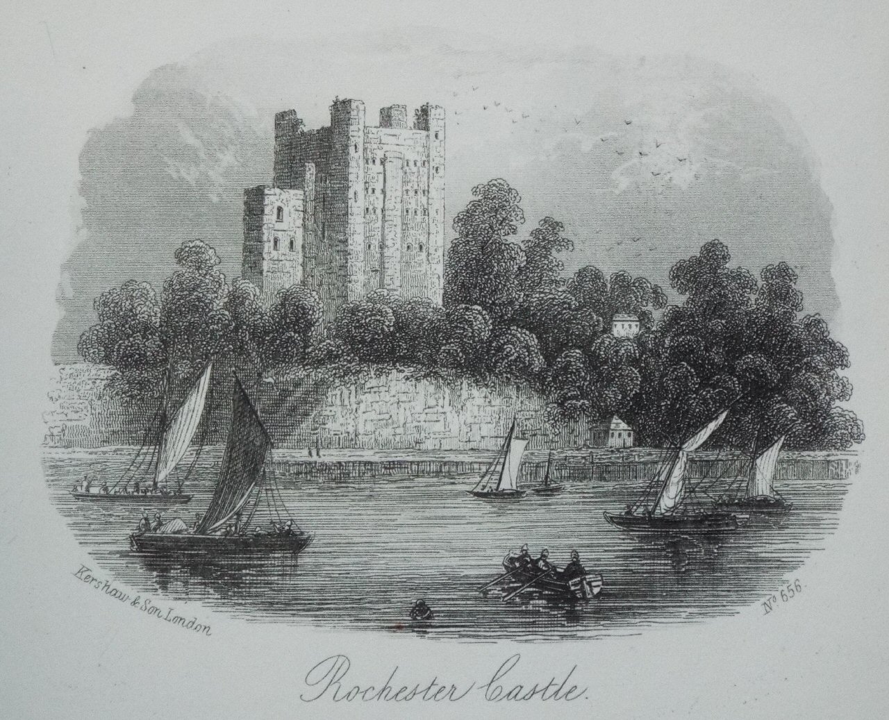 Steel Vignette - Rochester Castle. - Kershaw
